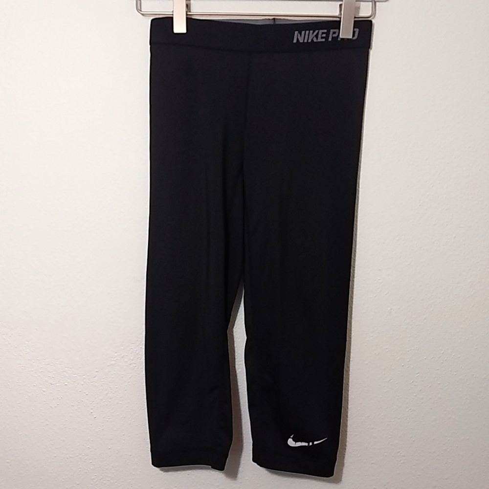 Nike Pro Black Cropped Workout Legging XS